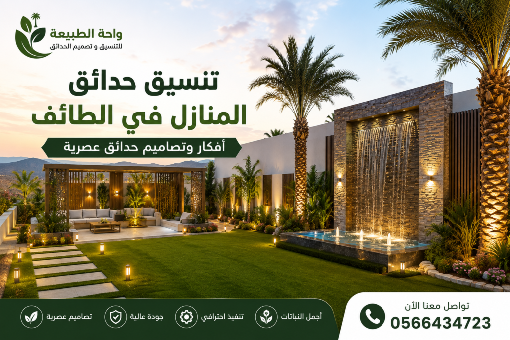 تنسيق حدائق المنازل في الطائف